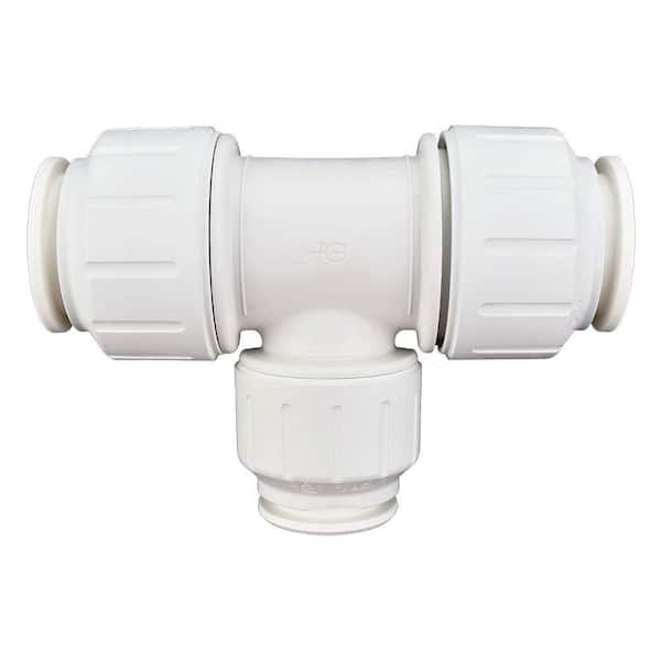 John Guest SpeedFit 1 in. x 1 in. x 3/4 in. Plastic Push-to-Connect Reducing Tee Fitting