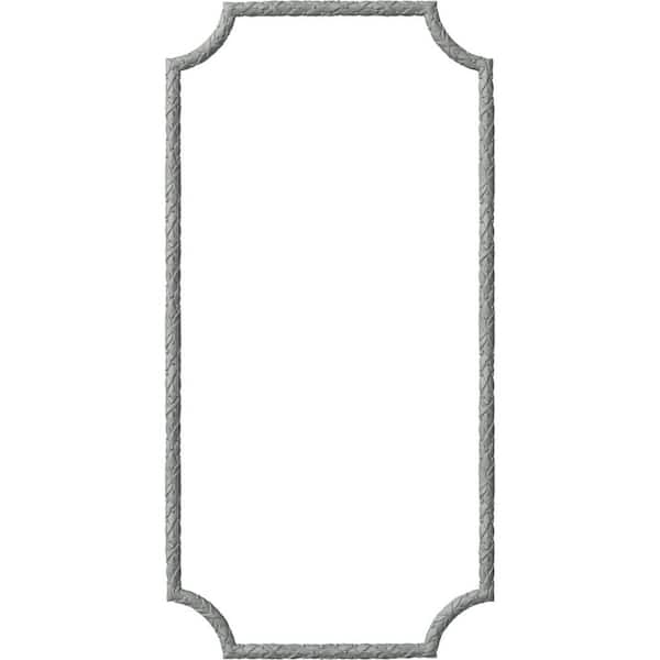 Ekena Millwork 24 in. W x 48 in. H Unfinished Polyurethane Dublin Panel Moulding Kit (Single Panel)