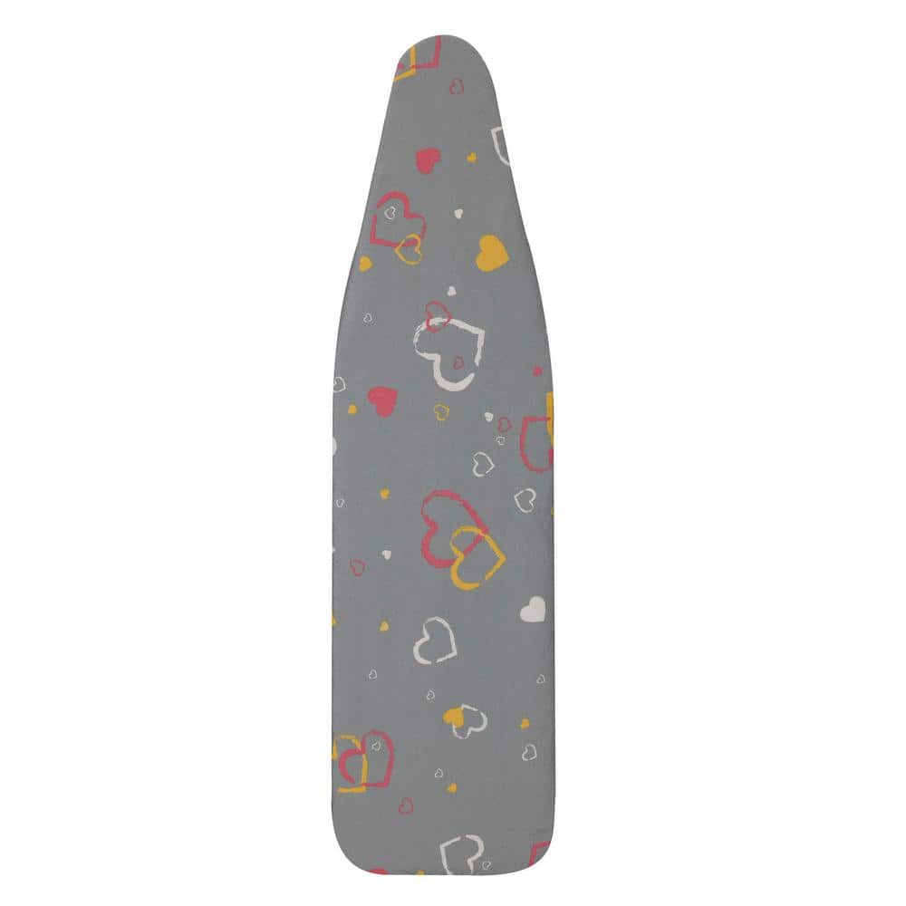 HOUSEHOLD ESSENTIALS Ultra 100 Cotton Hearts Print Ironing Board Cover