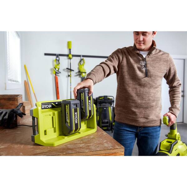 RYOBI 40V 3-Port Quick Charger 