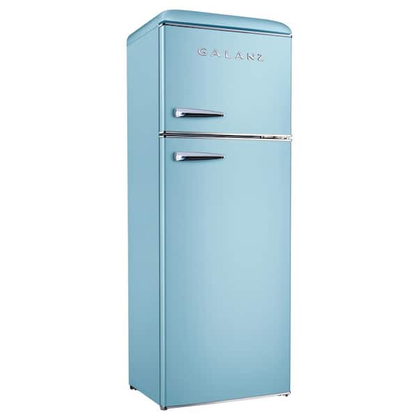 24 in. 12 cu. ft. Retro Top Freezer Refrigerator, Bebop Blue, Frost Free, Energy Star