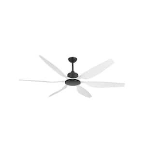 Titan II Wi-Fi 66 in. Indoor/Outdoor Oil Rubbed Bronze/PW Smart Ceiling Fan with Remote Control