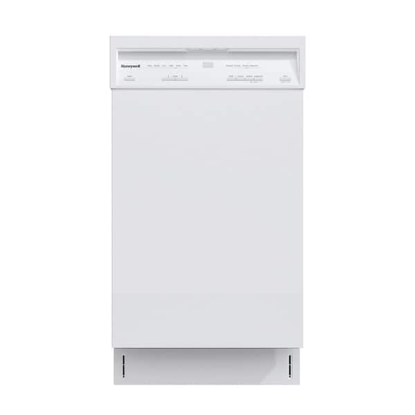 18 in. Dishwasher with 8 Place Settings, 6 Washing Programs, Stainless Steel Tub, UL/Energy Star-White