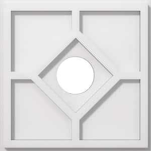 1 in. P X 4 in. C X 12 in. OD X 3 in. ID Embry Architectural Grade PVC Contemporary Ceiling Medallion