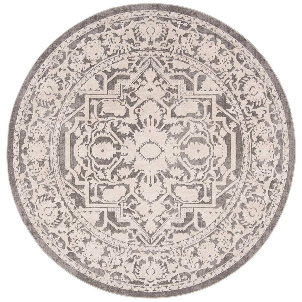 Reflection Cream/Ivory 9 ft. x 12 ft. Border Floral Area Rug - thumbnail 10