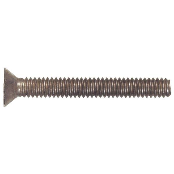 Nylon Flat Head Machine Screws | 6-32 X 1 Inch | Pack Of 20 | The Hillman Group | For DIY, Repair, Lightweight Fastening