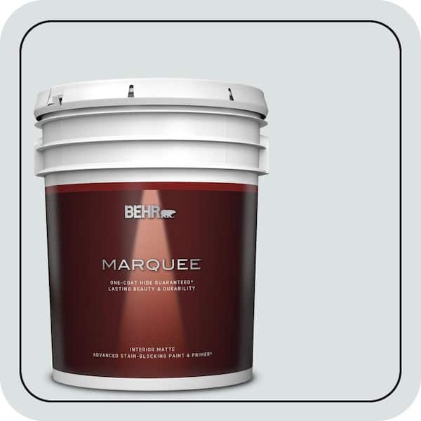 BEHR MARQUEE 5 gal. #ECC-32-2 Beach Wind Matte Interior Paint & Primer