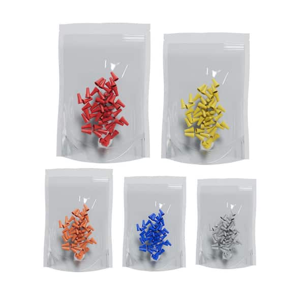 250-Pack Color-Coded Wire Connector Nuts, 22-10 AWG Insulated Twist-On Electrical Splices for Secure Wiring