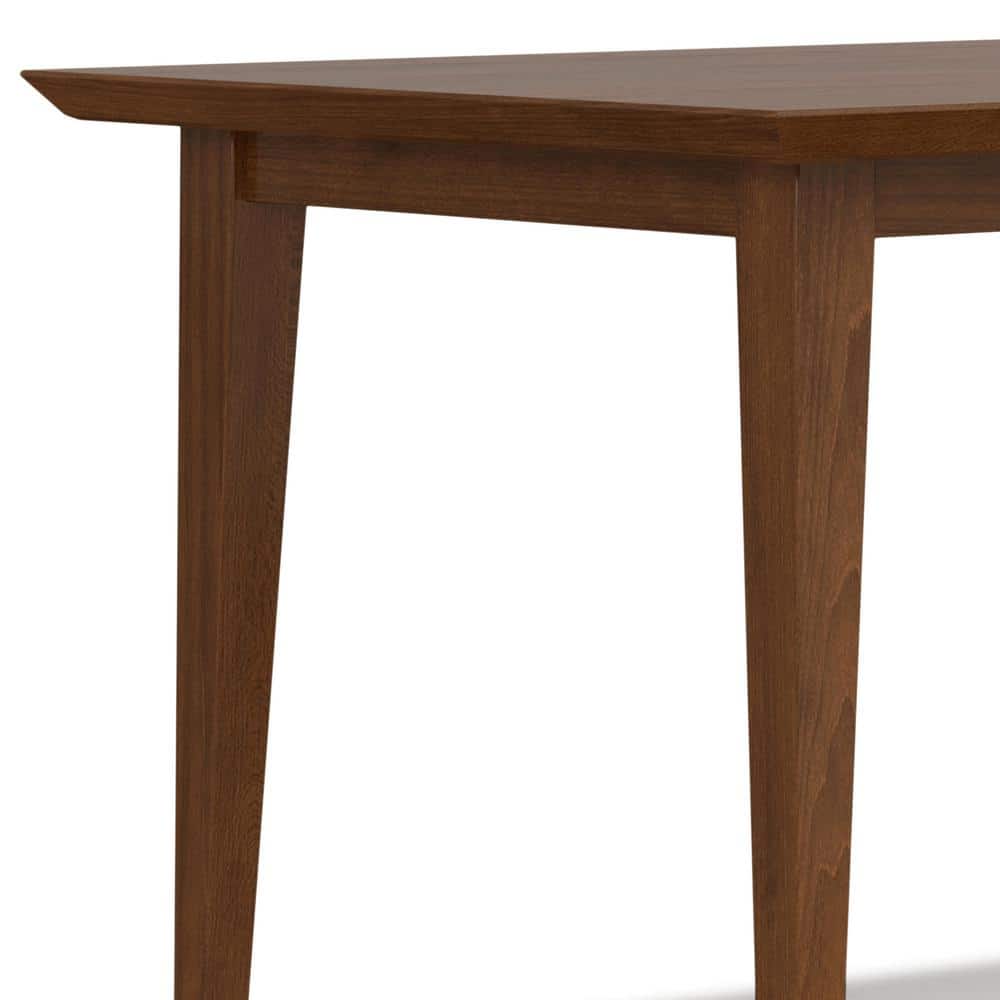 Colby Walnut Solid Wood Rectangular Dining Table for Six