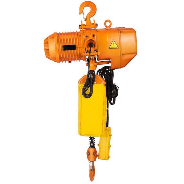 Electric Chain Hoist, 10 ft. Lift Height with Electrical Hook for Logistics, 2,200 lbs. Double Electric Chain Hoist