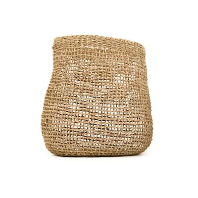 Zentique Concave Hand Woven Wicker Seagrass Large without Handles ...
