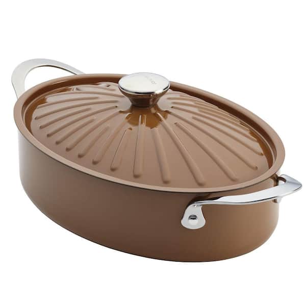 Rachael Ray Cucina 5 Qt. Oval Dutch Oven with Lid