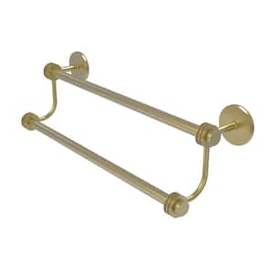 Satellite Orbit Two 30 in. Double Towel Bar with Dotted Accent in Satin Brass