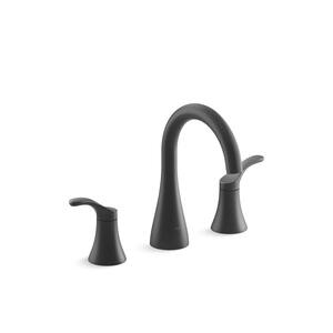 Simplice Double-Handle 1.0 GPM 8 in. Widespread Bathroom Sink Faucet in Matte Black