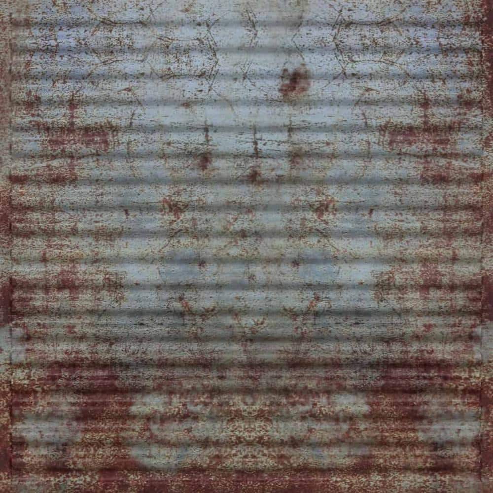 Old Tin Roof Faux Metal 24" Square Ceiling Tiles, Set of 25