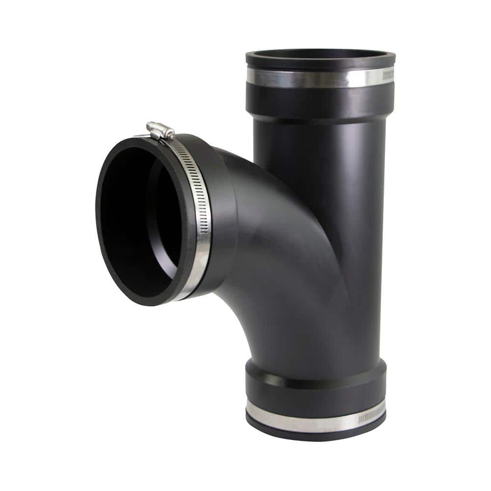 4 in. PVC Flexible Tee Coupling with Stainless Steel Clamps price history on PriceWatchPro