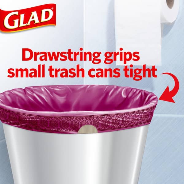 4 Gal. Cherry Blossom Drawstring OS Trash Bags (34-Count)
