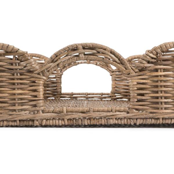 tan rope and raffia trays at homenature stores