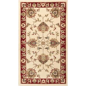 Timeless Abbasi Ivory 2 ft. x 4 ft. Traditional Area Rug