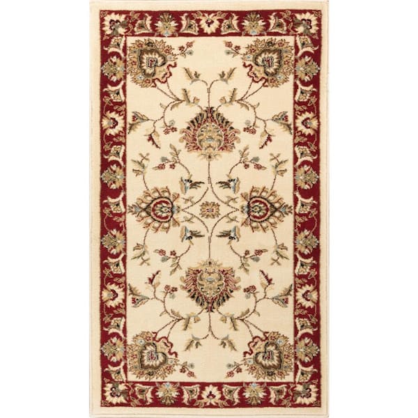 Well Woven Timeless Abbasi Ivory 2 ft. x 4 ft. Traditional Area Rug