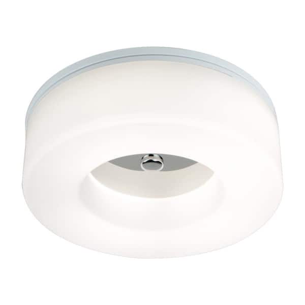 EQLight Balanca 12-Watt White Integrated LED Ceiling Flush Mount