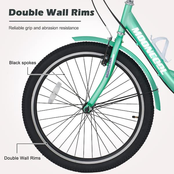 MOONCOOL 24 in. Adult Tricycle 3 Wheel Trike Low Stand-Over