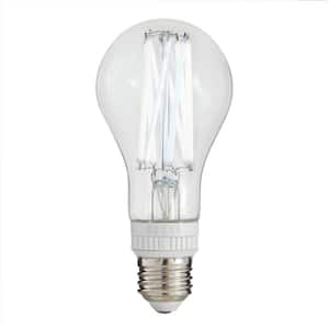 100-Watt Equivalent A21 Dimmable White Filament CEC Clear Glass LED Light Bulb Adjustable White (1-Bulb)