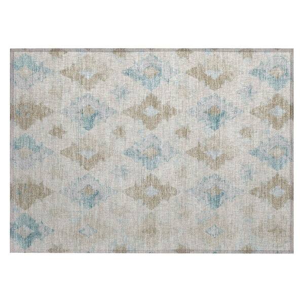 Chantille Machine Washable Indoor/Outdoor Abstract ACN3062 Linen 3 ft. x 4 ft. Area Rug