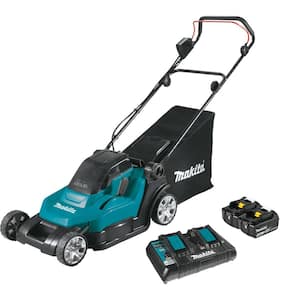 18-Volt X2 (36V) LXT Lithium-Ion Cordless 17 in. Walk Behind Residential Lawn Mower Kit (5.0Ah)