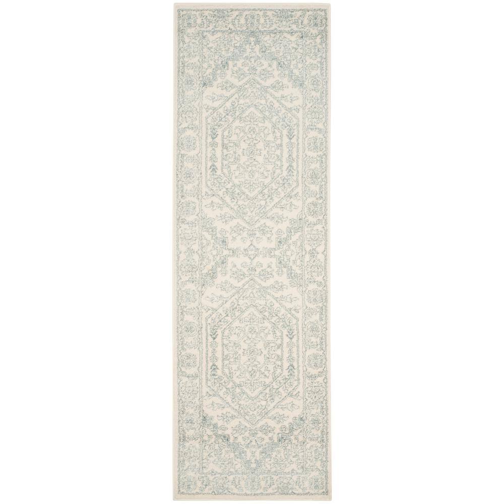Adirondack Ivory/Slate 3 ft. x 14 ft. Border Medallion Runner Rug price history on PriceWatchPro