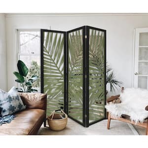 SG-363 Green Papete Screen 3-Panel Room Divider