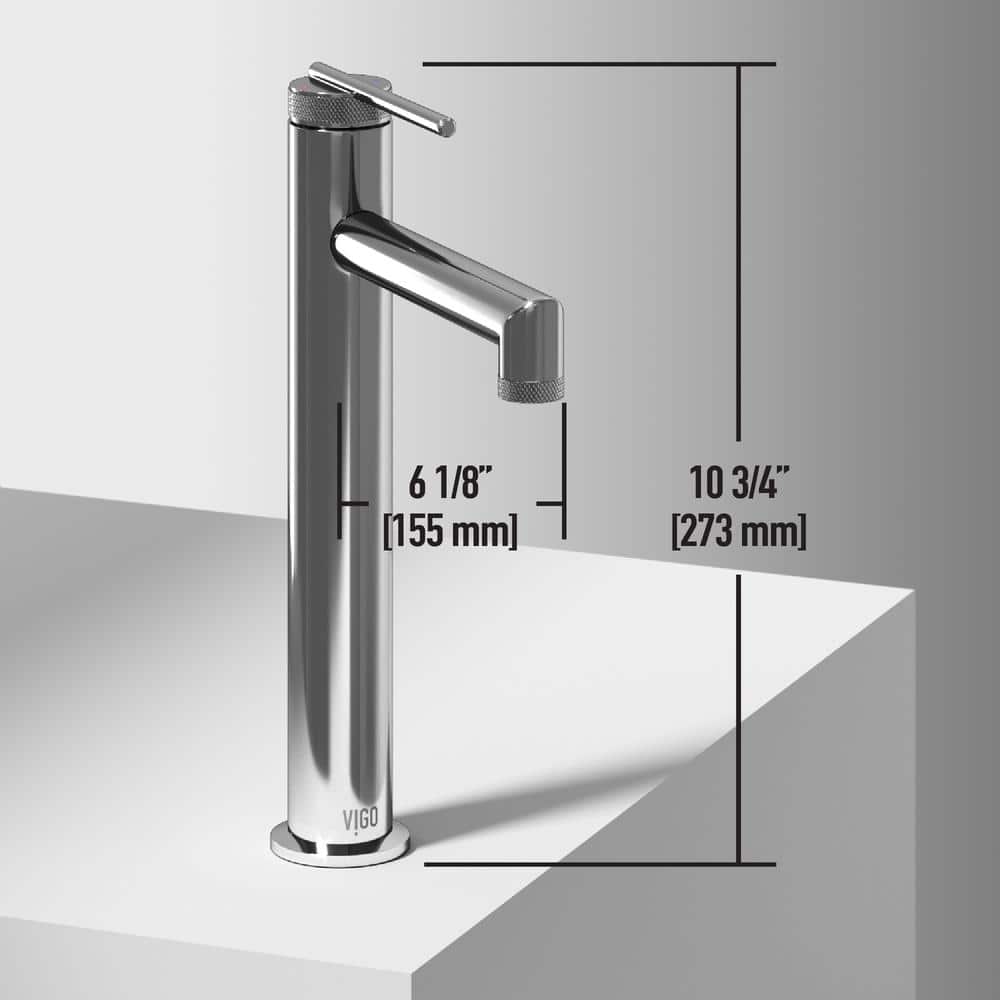 Sterling Chrome Single-Handle Bathroom Vessel Sink Faucet