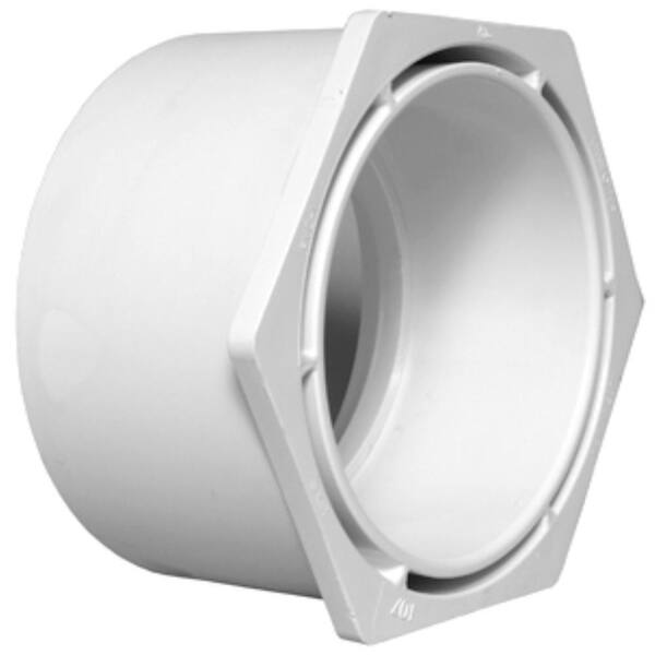 Charlotte Pipe 10 in. x 4 in. PVC DWV Flush Bushing