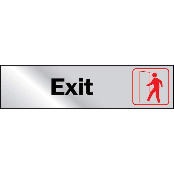 HY-KO 2 in. x 8 in. Mylar Exit Sign