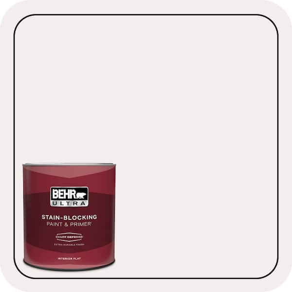 BEHR ULTRA 1 qt. #PPL-12 Rose Dawn Extra Durable Flat Interior Paint & Primer