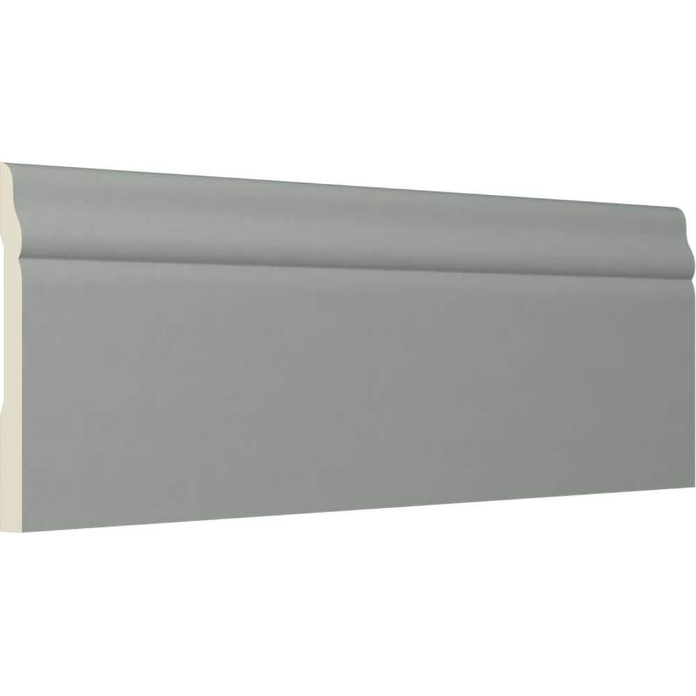 Primed Geometric Urethane Baseboard Moulding Sample, 12 in