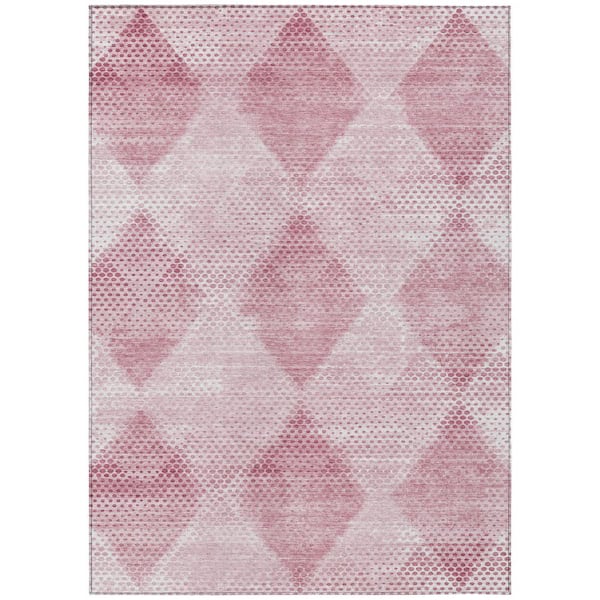 Addison Rugs Chantille ACN539 Merlot 5 ft. x 7 ft. 6 in. Machine Washable Indoor/Outdoor Geometric Area Rug