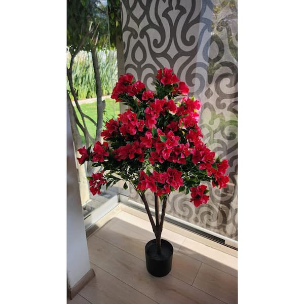 Green Smart Dekor 47 in. UV resistant Artificial Bougainvillea