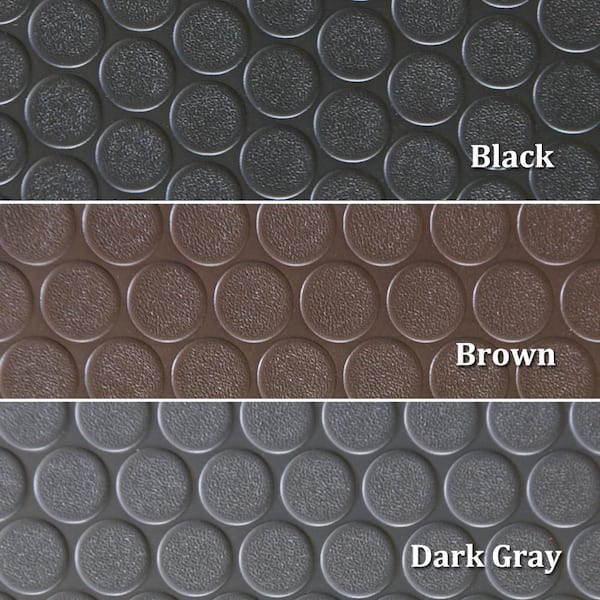 Recycled Flooring 1/4 in. T x 4 ft. W x 10 ft. L Black Commercial Rubber  Flooring Mats