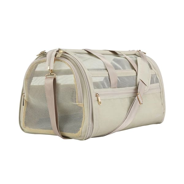 Sam's Pets Scout 19 in. Dog and Cat Carrier Bag Beige SP-DCB100BE