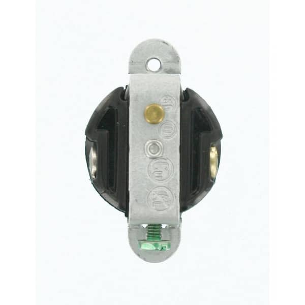 Leviton 15 Amp 125-Volt Short Strap Grounding Single Outlet