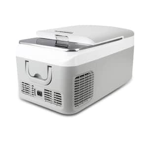 0.92 cu. ft. Portable Car Freezer Outdoor Refrigerator in White for Camping Travel, Truck, RV, SUV, Van, Boat , Home Use