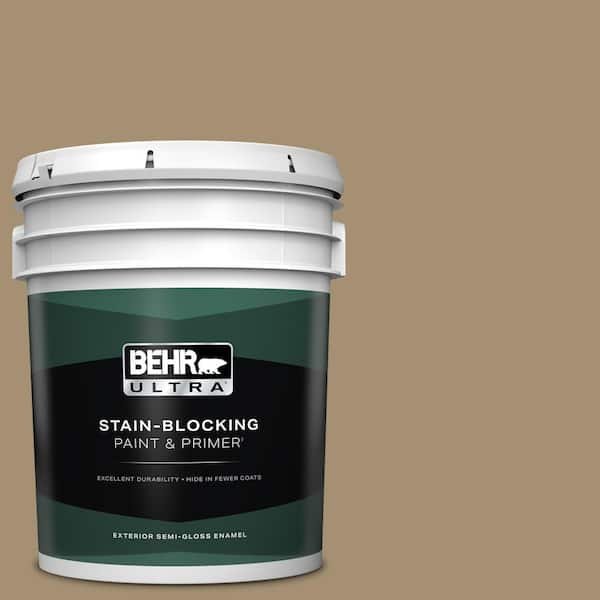 BEHR ULTRA 5 gal. #N300-5 Hidden Treasure Semi-Gloss Enamel Exterior Paint & Primer