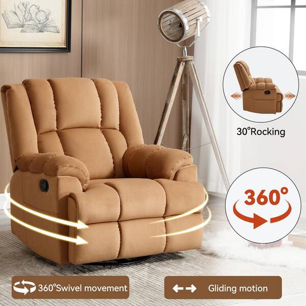 Magic Home W Beige Fabric Manual Recliner Chair (Up to