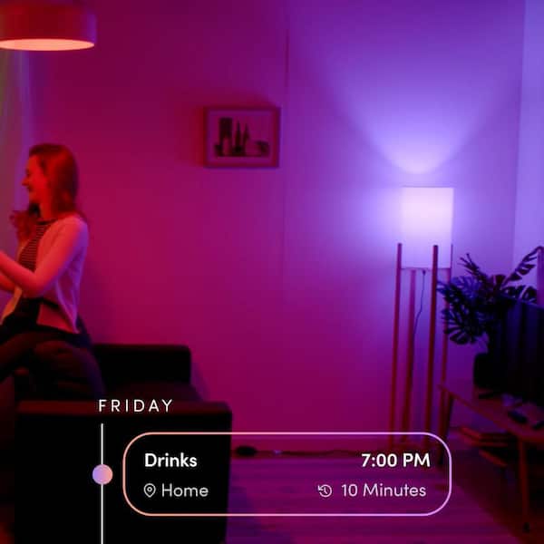 75-Watt Equivalent A19 Clean RGB Multi-Color Smart Wi-Fi LED Light Bulb, Works with Alexa/Hey Google/HomeKit/Siri 1-Pack