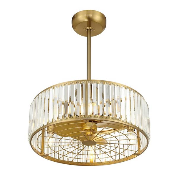 Savoy House Janus 23 in. W 5-Light Indoor Warm Brass Ceiling Fan D