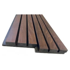 1 in. x 6 in. x 8 ft. Thermo-Treated Premium Ash Fluted Siding Board in Brown (16.7 SF in 5-Pack)