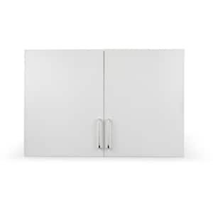 Gray 24 in. H x 36 in. W x 12 in. D MDF Wall Mounted 2 Door Laundry Room Medical Cabinet with 2-Shelves