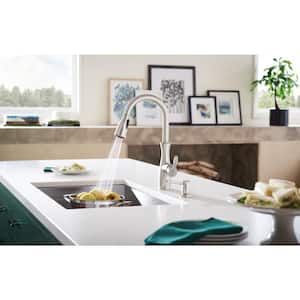 Nellis Single-Handle Pull-Down Sprayer Kitchen Faucet with Reflex and Power Clean in Spot Resist Stainless