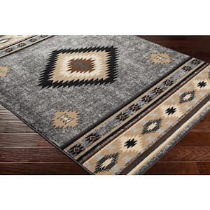 Sora Medium Grey 7 ft. 9 in. x 11 ft. 2 in. Area Rug